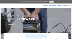 Desktop Screenshot of exide.com