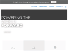 Tablet Screenshot of exide.com