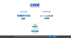 Desktop Screenshot of exide.fi