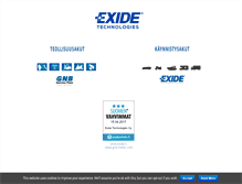 Tablet Screenshot of exide.fi